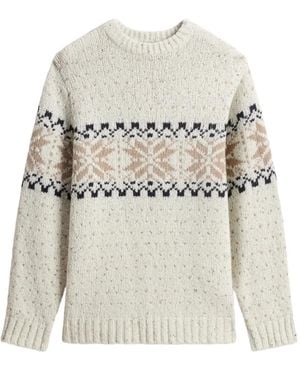 Woolrich Jersey De Punto Fair Isle - Blanco