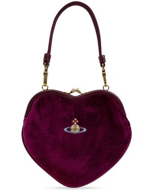 Vivienne Westwood Belle Heart Shoulder Bag - Purple