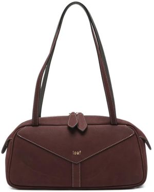 IOEF Aria Leather Shoulder Bag - Purple