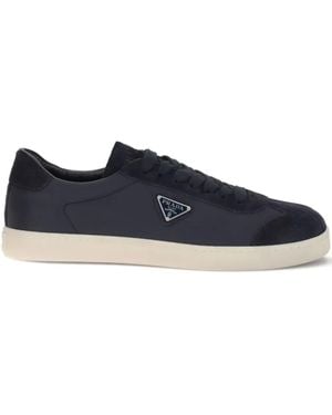 Prada Triangle-logo sneakers - Blau