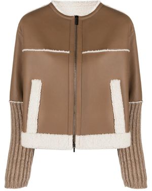Fabiana Filippi Shearling Jacket - Brown