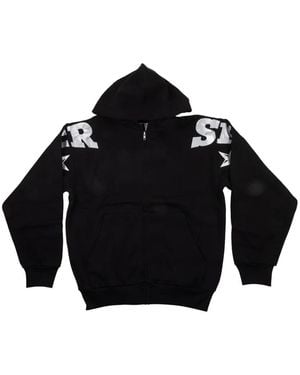 Sp5der Zip Hoodie - Black