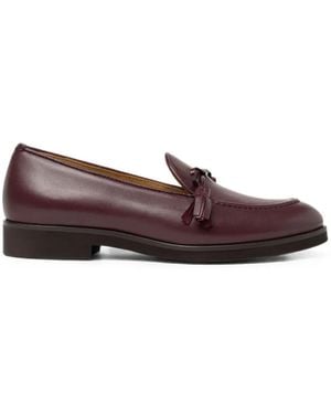 SCAROSSO Madison Tassel Loafers - Brown
