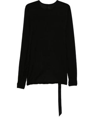 Rick Owens Semi-Transparent Cotton T-Shirt in Black for Men