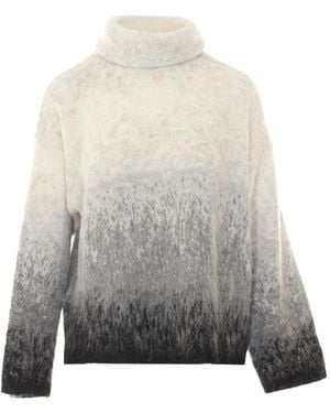 Liu Jo Ombré High-Neck Jumper - Grey