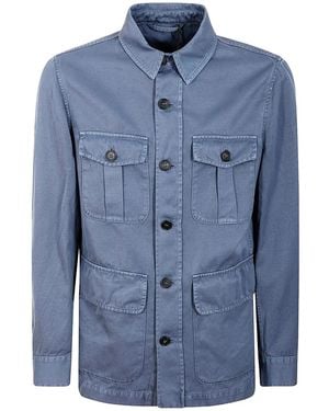 Montedoro Jacke Mit Knopftaschen - Blau