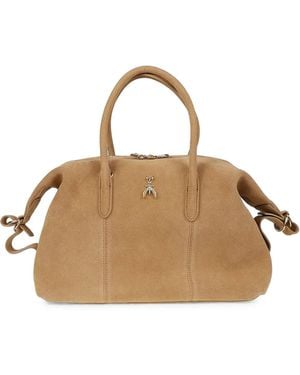 Patrizia Pepe New Business Suede Tote Bag - Metallic