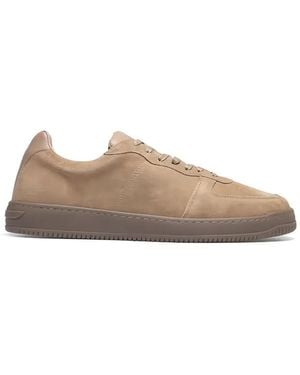 Les Deux Perforated Suede Trainers - Brown