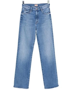 Mother The Kick It Straight-Leg Jeans - Blue