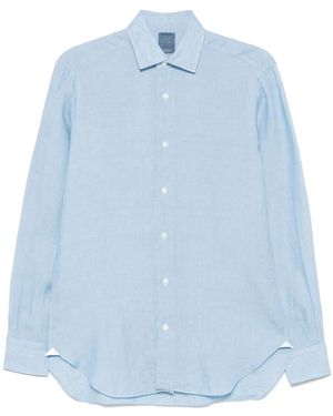 Barba Napoli Linen Shirt - Blue