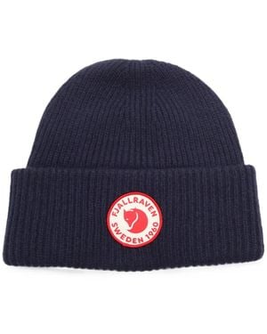 Fjallraven 1960 Logo-Patch Beanie Hat - Blue