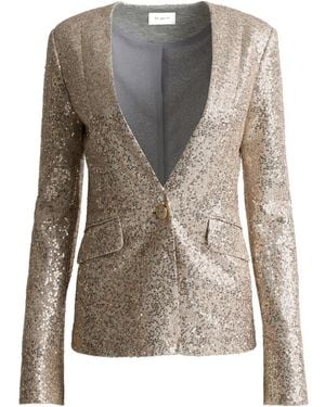 St. John Giacca Con Paillettes - Marrone