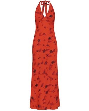 Faithfull the Brand Rosa Maxi Dress - Red