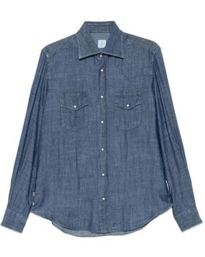 Eleventy Camicia Con Colletto Button-Down - Blu