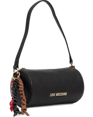 Love Moschino Cylindrical Shoulder Bag - Black