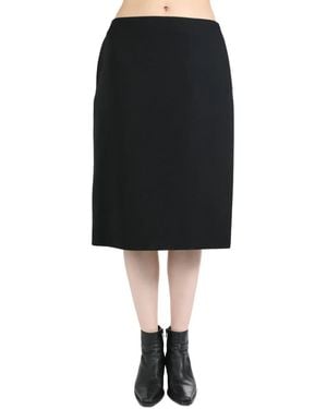 The Row Low Rise Midi Skirt - Black