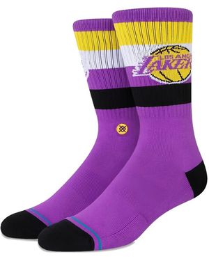 Stance X Nba Los Angeles Lakers Crew Socks - Purple