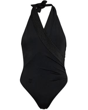 Balmain One-Piece Swimsuit - Black