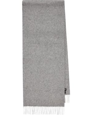 ZEGNA Fringed Cashmere Scarf - Grey