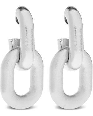 DSquared² Chain-Link Earrings - White