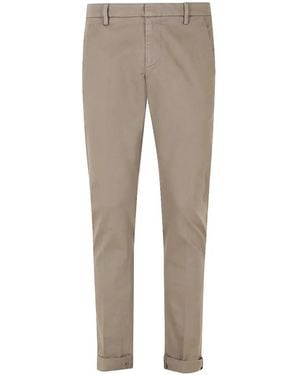 Dondup Slim-Fit Turn-Up Trousers - Grey