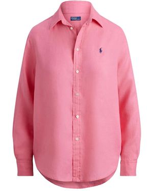 Polo Ralph Lauren Classic Linen Shirt - Pink