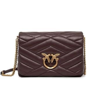 Pinko Love Puff Cross Body Bag - Purple