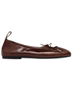Alohas Rosalind Leather Ballet Flats - Brown