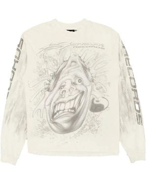 HELLSTAR Hstar Records T-Shirt - White