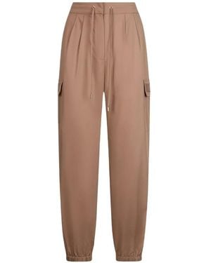Liu Jo Drawstring Cargo Trousers - Natural
