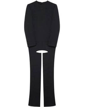 Courreges Chaps Twill Jumpsuit - Black