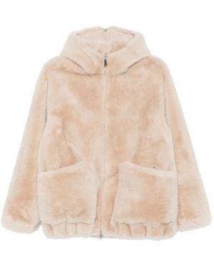 Urbancode Hooded Zip-Front Jacket - Natural