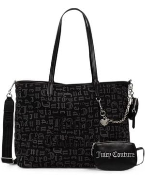 Juicy Couture Logo-Print Tote Bag - Black