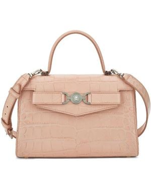 Versace Medusa '95 Shopper Met Krokodillen-Reliëf - Roze