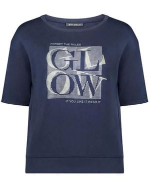 Betty Barclay Kurzärmeliges T-Shirt Mit Grafischem Print - Blau