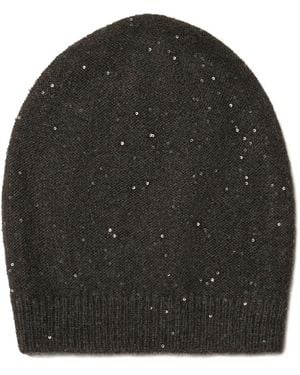 Fabiana Filippi Sequin-embellished Beanie - Black