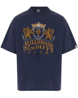 Billionaire Embroidered Crest T-Shirt - Blue