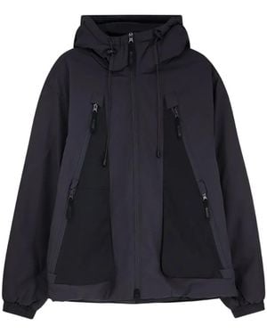 Woodbird Shoung Tech Hooded Jacket - Blue