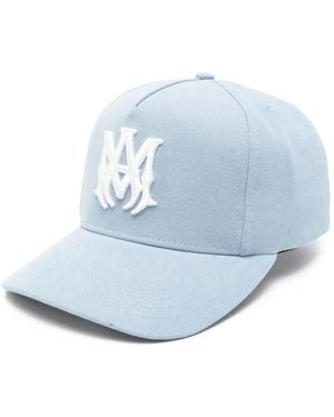 Amiri Logo-Embroidered Cotton Cap - Blue