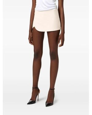 Elisabetta Franchi Bermudas con acabado satinado - Neutro