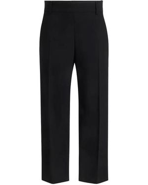 KHAITE Pressed-Crease Trousers - Black