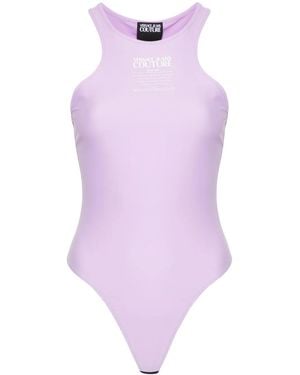 Versace Jeans Couture Sleeveless Bodysuit - Purple