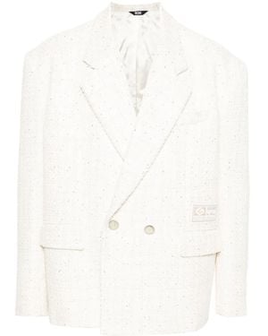 Gcds Sequin-Embellished Tweed Blazer - White