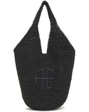 Anine Bing Leah Hobo ハンドバッグ - ブラック