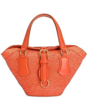 Dolce & Gabbana Raffia Coffa Capri Bag - Orange