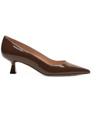 Stuart Weitzman Stuart Sculpt Pointed-Toe Pumps - Brown