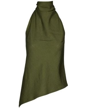 Tessitura Halterneck Blouse - Green