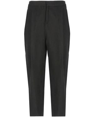 Elisabetta Franchi Pleat-Detailed Pocket Trousers - Black