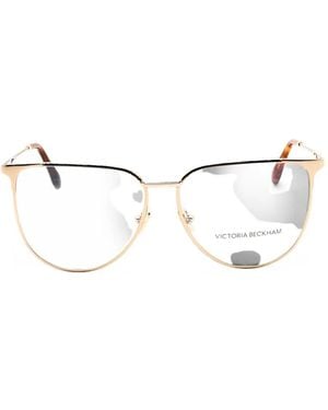 Victoria Beckham Oval-Frame Glasses - White