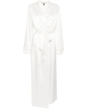 Gilda & Pearl Silk Robe - White